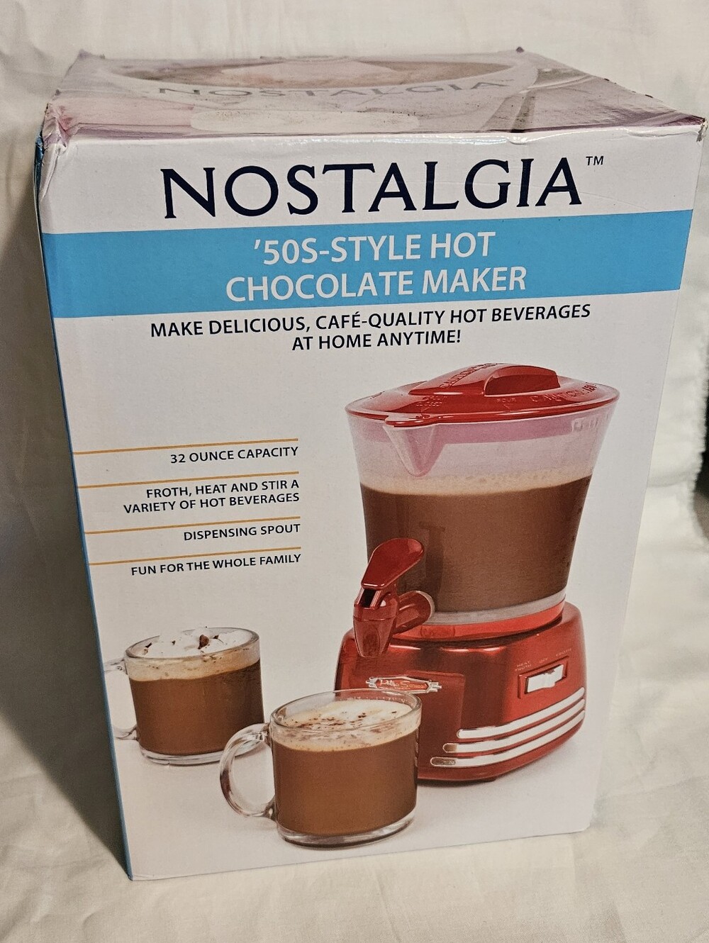 Nostalgia Red '50s-Style Hot Chocolate Maker